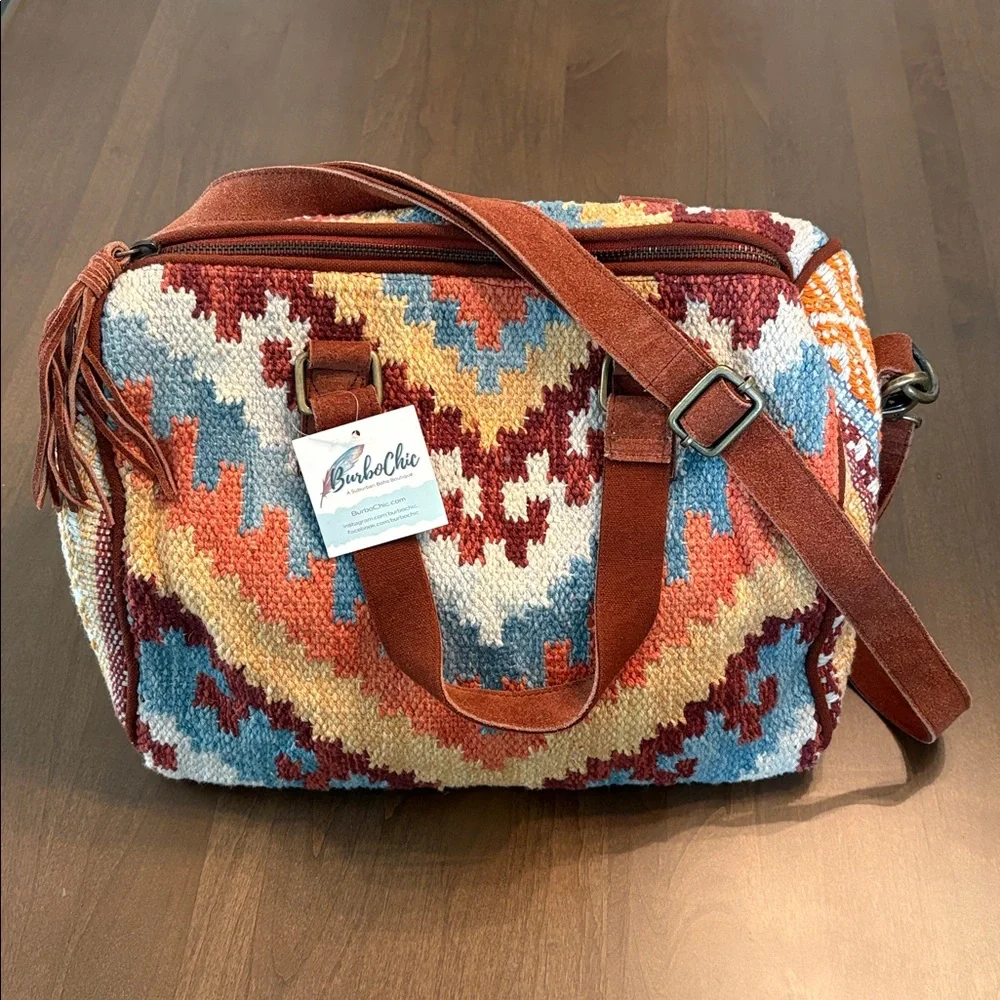 NWT “Macchia di Ruggine” Satchel Hand & Shoulder Bag Beautiful Southwest/Boho - Picture 1 of 17
